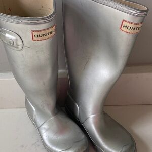 Hunter Kids Silver Boots